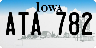 IA license plate ATA782