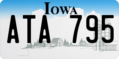 IA license plate ATA795