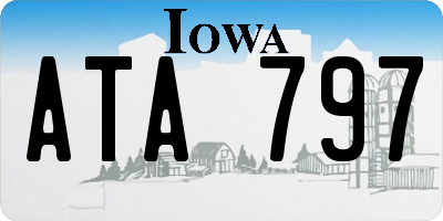 IA license plate ATA797