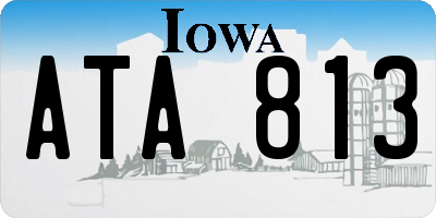IA license plate ATA813