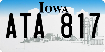 IA license plate ATA817