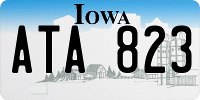 IA license plate ATA823