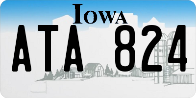 IA license plate ATA824