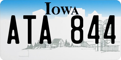 IA license plate ATA844
