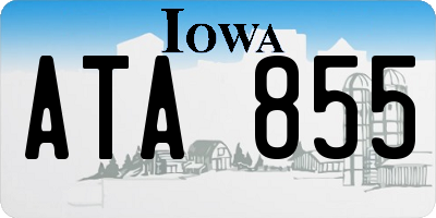 IA license plate ATA855