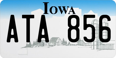 IA license plate ATA856