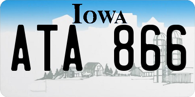 IA license plate ATA866