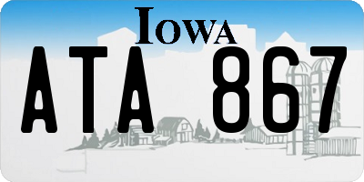 IA license plate ATA867