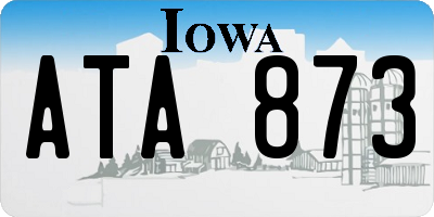 IA license plate ATA873