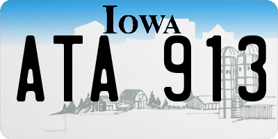 IA license plate ATA913