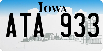 IA license plate ATA933