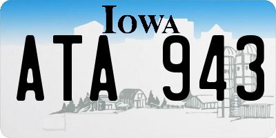 IA license plate ATA943