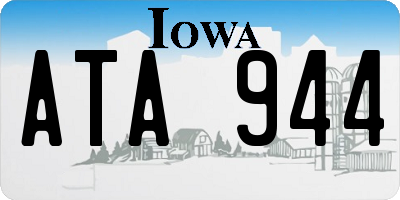 IA license plate ATA944