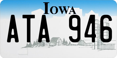 IA license plate ATA946