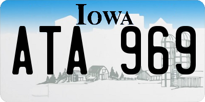 IA license plate ATA969