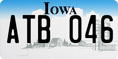 IA license plate ATB046