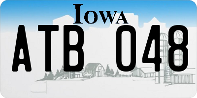 IA license plate ATB048