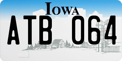 IA license plate ATB064