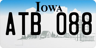 IA license plate ATB088