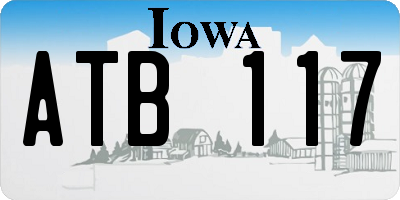 IA license plate ATB117