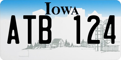 IA license plate ATB124