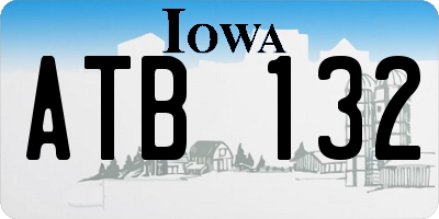 IA license plate ATB132