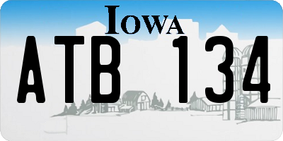 IA license plate ATB134
