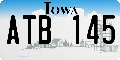 IA license plate ATB145