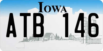 IA license plate ATB146