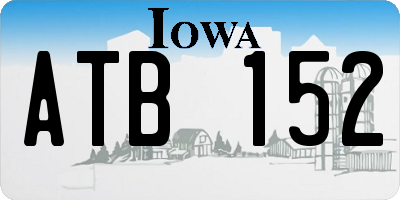 IA license plate ATB152