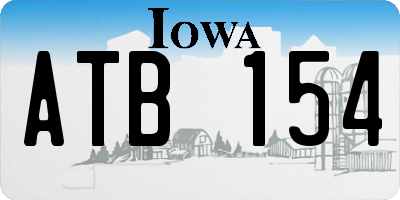 IA license plate ATB154