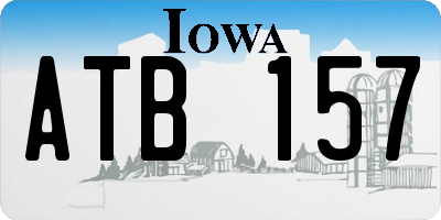 IA license plate ATB157
