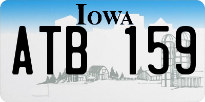 IA license plate ATB159