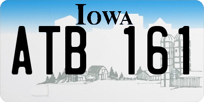 IA license plate ATB161