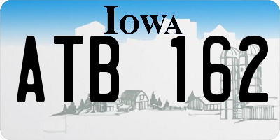 IA license plate ATB162