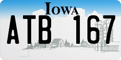 IA license plate ATB167