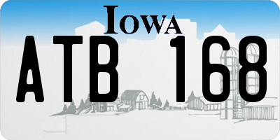 IA license plate ATB168