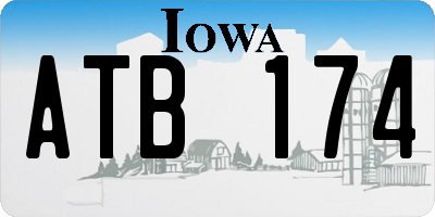 IA license plate ATB174