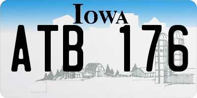 IA license plate ATB176