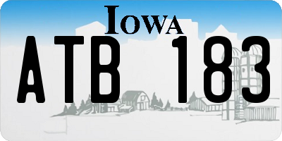 IA license plate ATB183