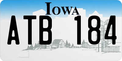 IA license plate ATB184