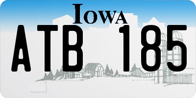 IA license plate ATB185