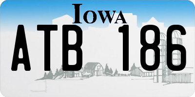 IA license plate ATB186