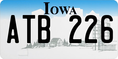 IA license plate ATB226