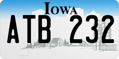 IA license plate ATB232