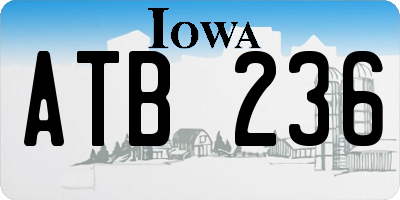 IA license plate ATB236
