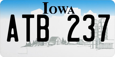 IA license plate ATB237