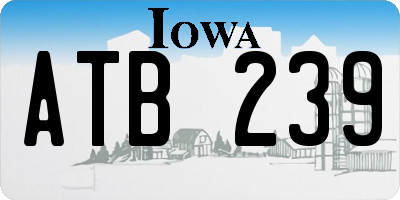 IA license plate ATB239