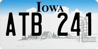 IA license plate ATB241