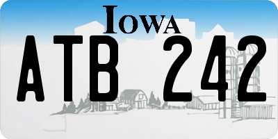 IA license plate ATB242